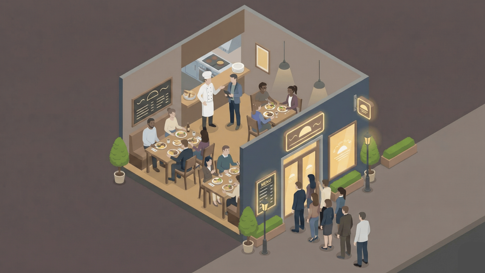 飲食業向けの集客に特化したデザインが得意なイメージ画像