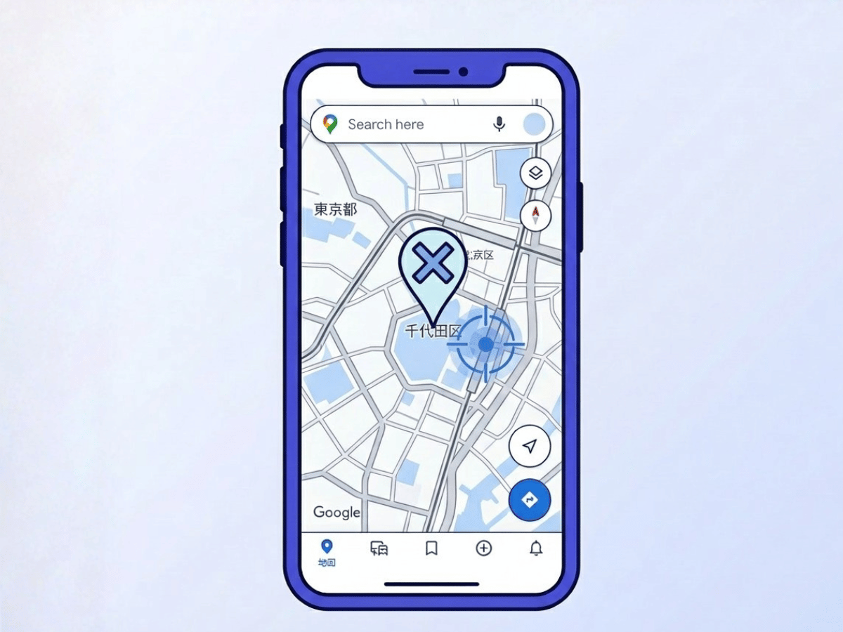 Googleマップに出てこない